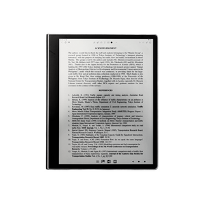 Front view of Paper 2 showcasing paper-like RLCD qualities as a reader
