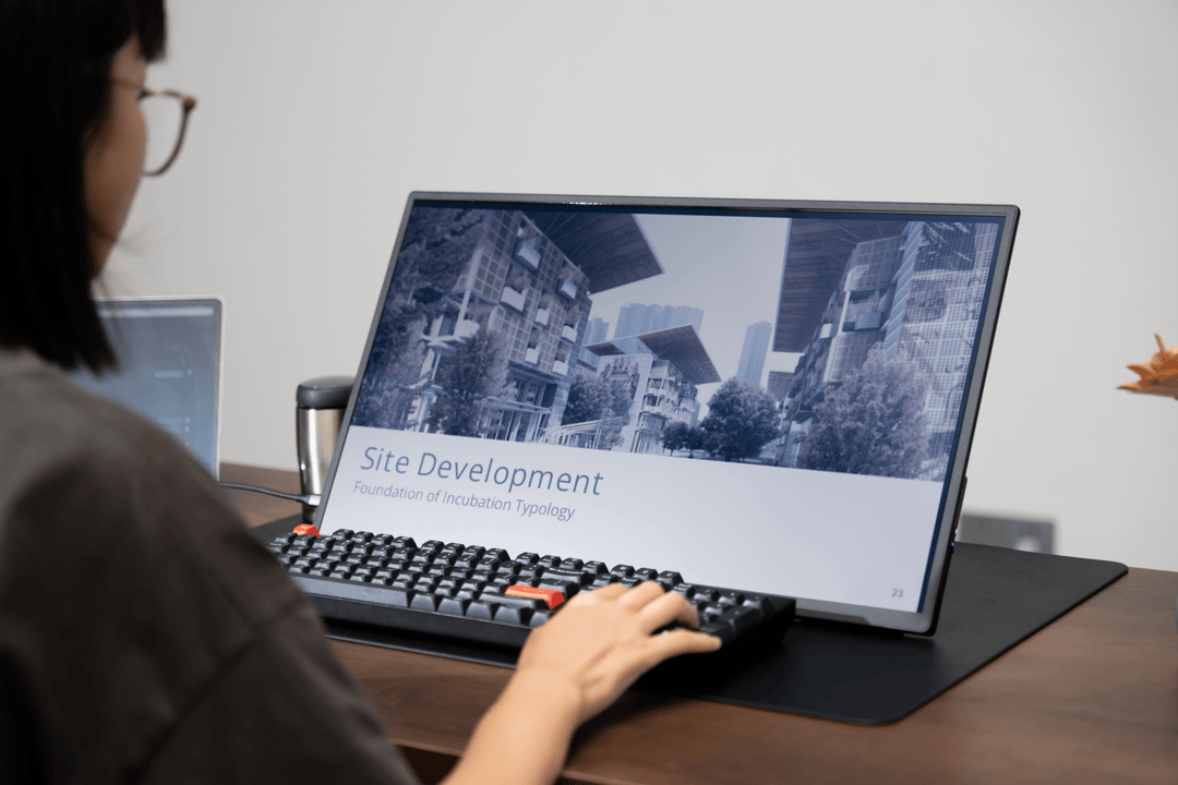 Monitor 2: Reduce Eye Strain Screen, Reflective LCD – Eazeye